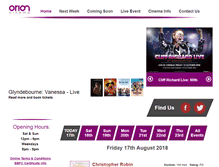 Tablet Screenshot of orioncinema.com